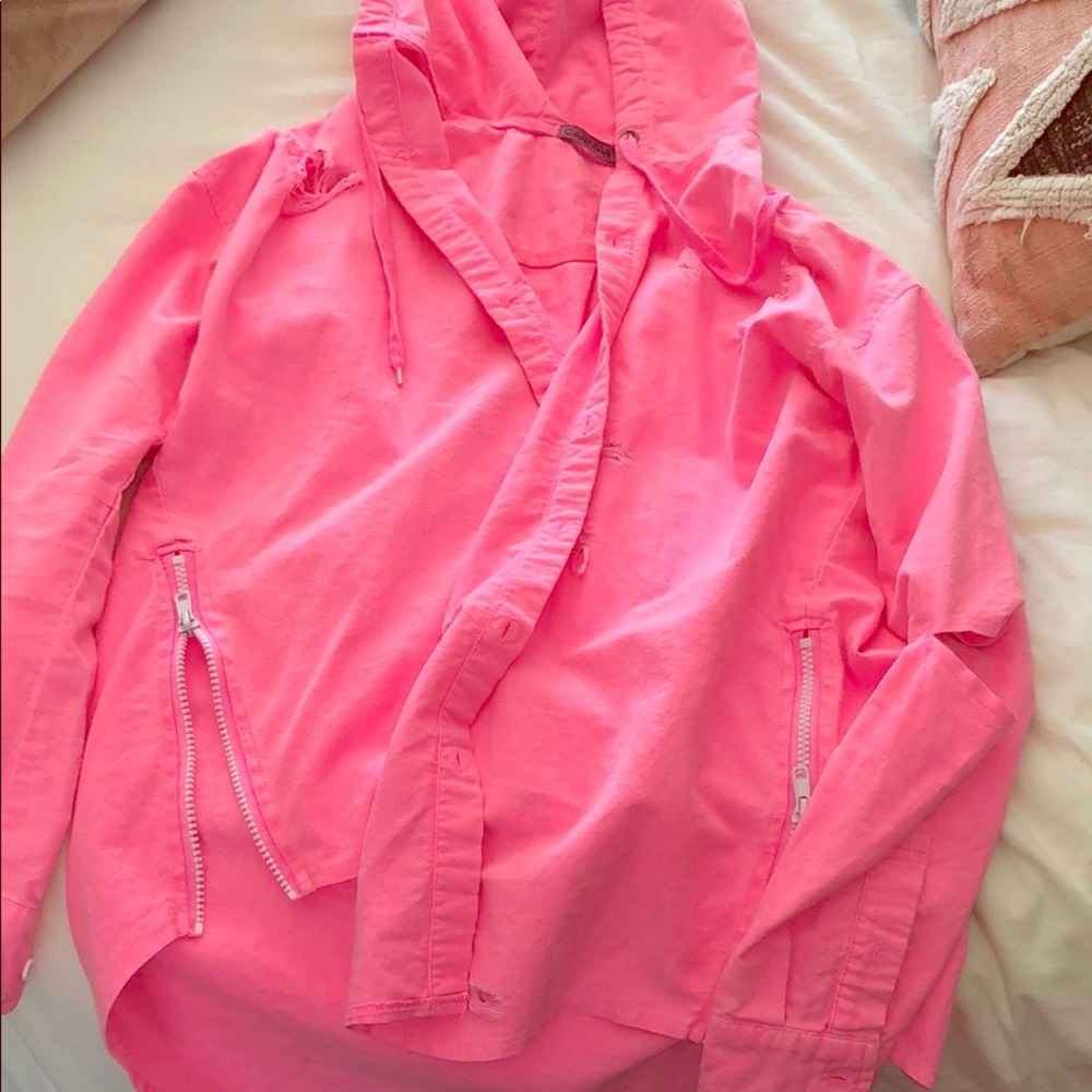 CARMAR hot pink jacket/blouse
